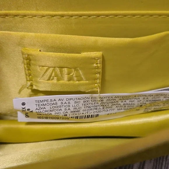 LAST 1! ZARA SPARKLY LIME MINI CITY BAG - Picture 3 of 6